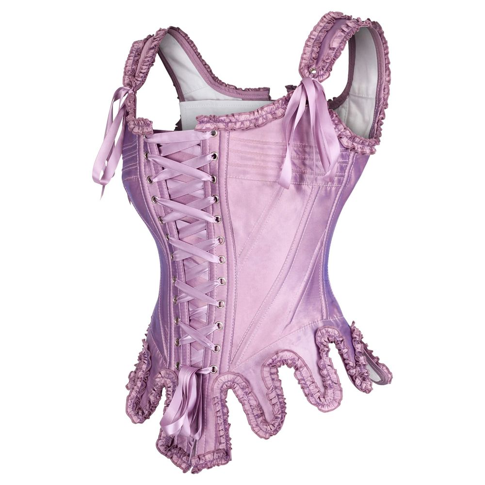 Attitude Corsets - Araminta Rococo with shoulder stras Overbust korset - Lila